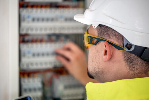 electrician making emergency call